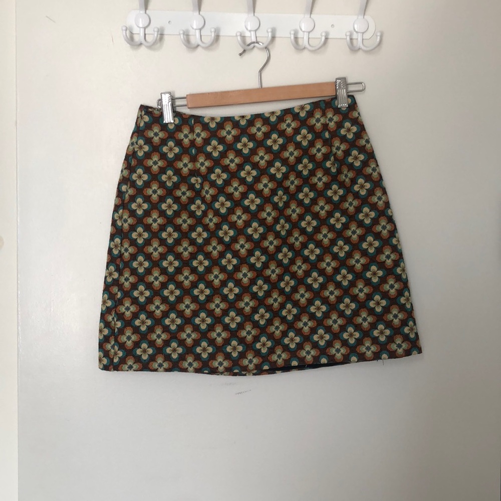 Louche Deco Fleur Jacquard mini skirt